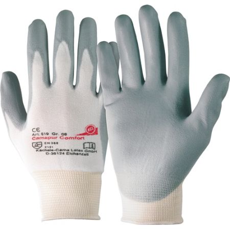 Handschoen Camapur Comfort 619 maat 11 wit/grijs EN 388 PSA-categorie II polyamide-tricot met polyurethaan HONEYWELL | IP.4702001110