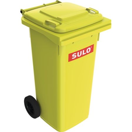 Vuilcontainer 120 l HDPe geel verrijdbaar, volgens EN 840  SULO | IP.9000466118