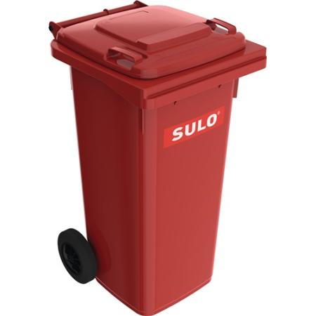 Vuilcontainer 120 l HDPe rood verrijdbaar, volgens EN 840  SULO | IP.9000466119