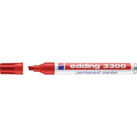 Permanentmarker 3300 rood streepbreedte 1-5 mm spitse punt  EDDING | IP.9000487611