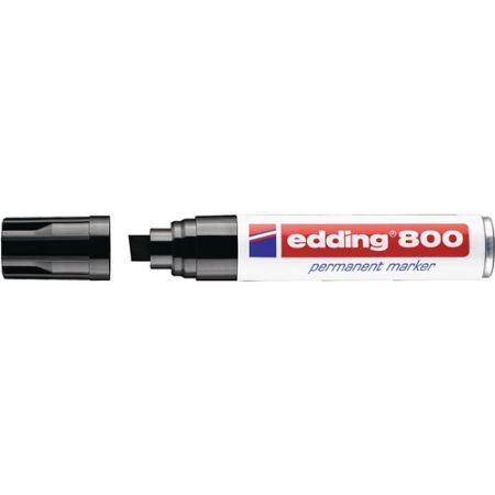 Permanentmarker 800 zwart streepbreedte 4-12 mm spitse punt  EDDING | IP.9000487625