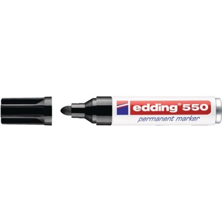 Permanentmarker 550 zwart streepbreedte 3-4 mm ronde punt  EDDING | IP.9000487620
