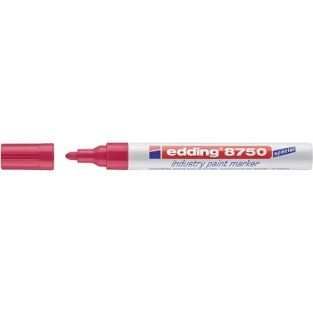 Industriële lakmarkering 8750 rood streepbreedte 2-4 mm ronde punt  EDDING | IP.9000487762