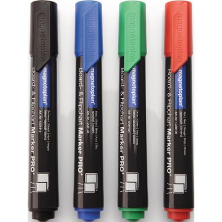 Whiteboard stift blauw/groen/rood/zwart streepbreedte 1,5-3 mm ronde punt  MAGNETOPLAN | IP.9000483060