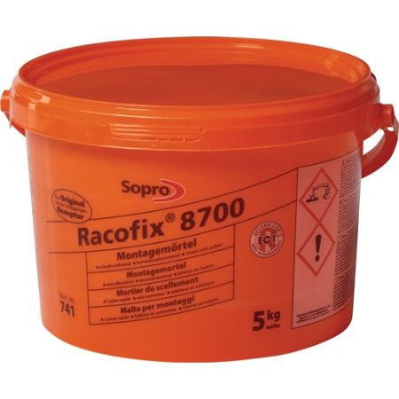 Montagemortel Racofix® 8700 1:3 (water/mortel) 5 kg 5 kg emmer SOPRO | IP.3000264155
