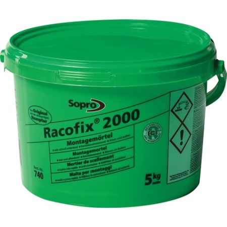 Montagemortel Racofix® 2000 1:3 (water/mortel) 5 kg 5 kg emmer SOPRO | IP.3000264151