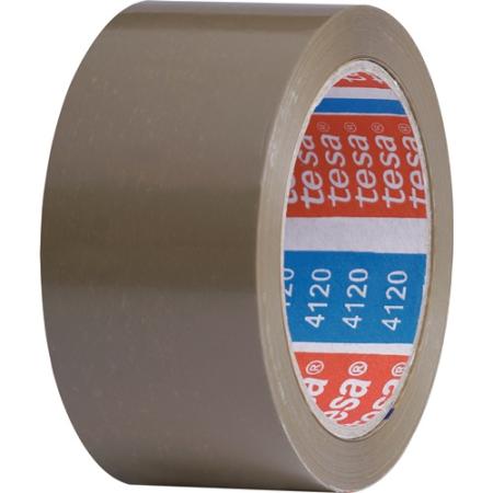 Verpakkingsplakband PVC tesapack® 4120 zeemleer lengte 66 m breedte 50 mm wiel TESA | IP.3000265537