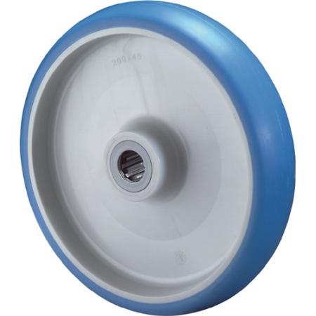 Reserve-wiel wiel-d. 150 mm draagvermogen 200 kg polyurethaan as-d. 15 mm naaflengte 44 mm BS ROLLEN | IP.3000275515