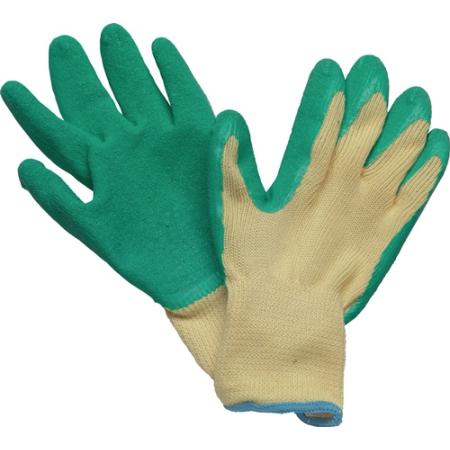 Handschoen Specialgrip maat 9 geel/groen EN 388 PSA-categorie II polyester met latex STRONGHAND | IP.4000371001