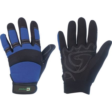 Werkhandschoen Master maat 9 zwart/blauw Kunstleer EN 388 PSA-categorie II ELYSEE | IP.4000371074