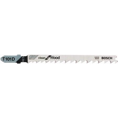 Decoupeerzaagblad T 101 D totale lengte 100 mm tandverdeling 4-5,2 mm HCS 5 stuks / kaart BOSCH | IP.4000837509