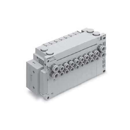 SMC - 5000-Serie Basisplaat -  D-sub-connector -  platte lintkabel -  pc-bedradingssysteem (IP40) -  poort aan de onderkant | SS5Y5-11F1-12B-C8