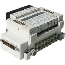 VV5Q11-F, 1000-serie, op voet gemonteerd basisplaat, plug-in type, D-sub connector