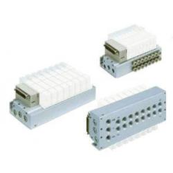 SS5Y5-50 / 51, 5000-serie basisplaat, D-sub-connector, platte lintkabel, pc-bedradingssysteem (IP40)