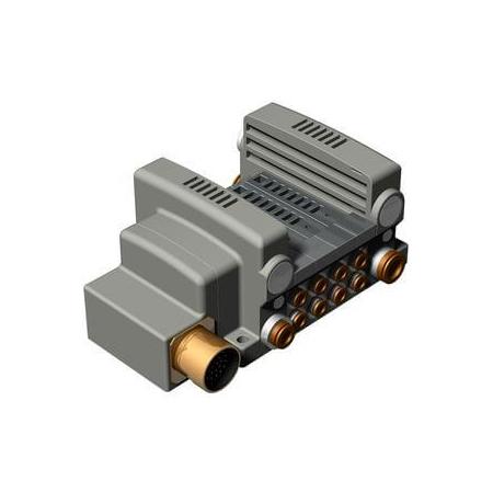 SMC - 2000-Serie -  voet montage basisplaat -  plug-in -  multiconnectordoos | VV5QC21-12C6MD0