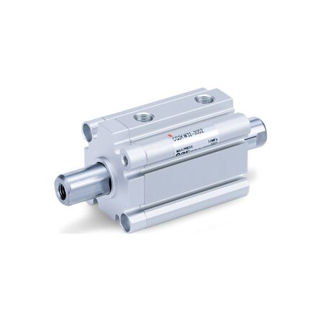 SMC - Compacte Cilinder -  dubbelwerkend -  dubbele zuigerstang -  niet-roterend | CDQ2KWB40TF-15DZ
