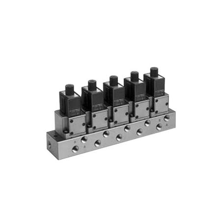 SMC - Basisplaat Met 3-Poort Magneetventielen | EVV317-02-041-02F