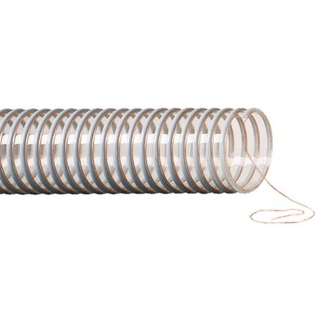 6530.120.075 - AIRFLEX ® / PU / AS - PU afzuigslang + static-wire  | Inwendig 76 x Uitwendig  mm