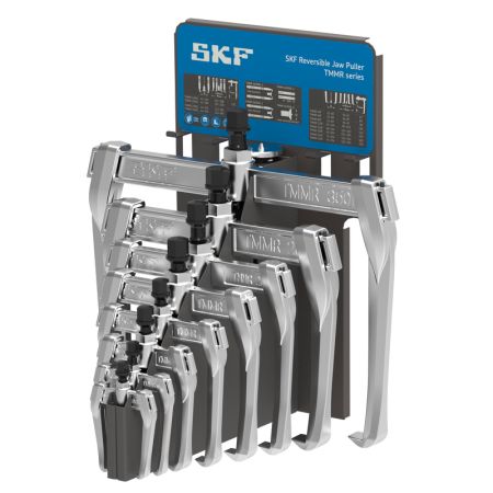 SKF - Full set of 8 TMMR F pullers on puller stand with nose piece - TMMR 8F/SET