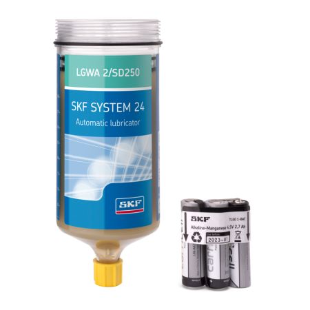 SKF - SYSTEM 24 Automatische gasaangedreven single-point smeerunits - LGWA 2/SD250