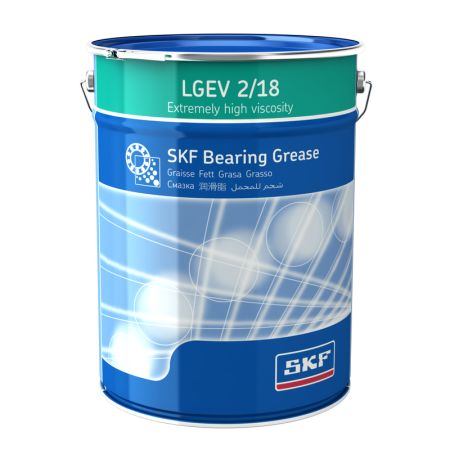 SKF - Vet met zeer hoge viscositeit en vaste smeerstoffen | Blik Inhoud 18 Kg | LGEV 2/18