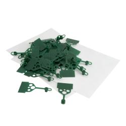 Kit of 50 green cap and tags - TLAC 50/G