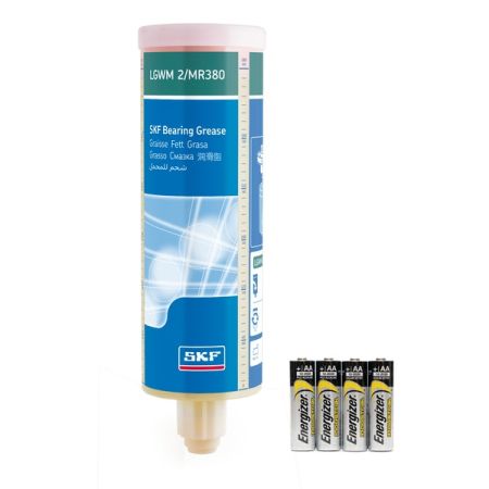 SKF - refill set of 380 ml cartridge with LGWM 2 and batteries for TLMR - LGWM 2/MR380B