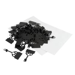 Kit of 50 black cap and tags - TLAC 50/Z